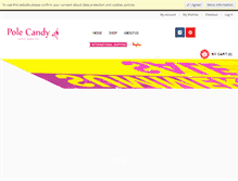 Tablet Screenshot of polecandywear.com